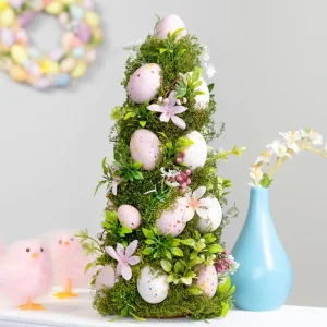 Easter Decoration Colorful Easter Eggs Table Decoration Premium Easter Home Decorative Trees