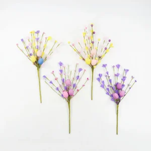 Easter Decoration Easter Egg Berry Branches Holiday Decoration Bouquet Easter Wreath Egg Cuttings for Party Gatherings
