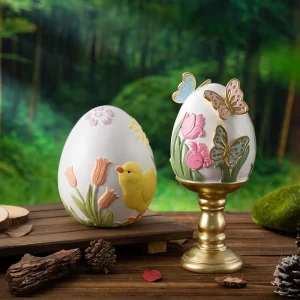 Easter Egg Decorations Home Party Tabletop Holiday Atmosphere Decor Easter Resin Egg Craft Ornaments