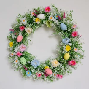 Easter Egg and Eucalyptus Leaf Wreath