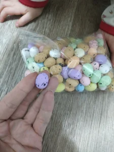 Easter Eggs DIY Foam Easter Decoration Wreath Accessories Colorful Easter Egg Ornaments Supplies