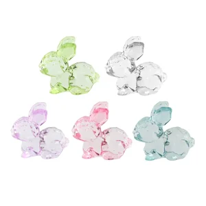 Easter Gifts Colorful Crystal Acrylic Bunny Decorations Acrylic Rabbit Easter Table Top Decorations Easter Decoration