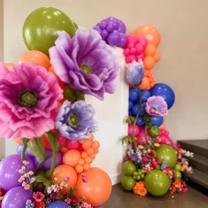 Easter Multicolor Latex Balloon Garland Arch Kit Green Purple Pink Blue Orange Balloons Holiday Party Decor Globos