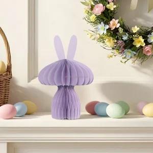 Easter Mushroom Paper Honeycomb Decorations Paper Ornaments Festival Ornaments with Magnets Easter Home Decorations