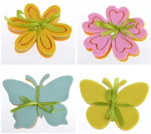Easter Non woven Coaster Heat Insulation Cup Mat for Home Table Decor