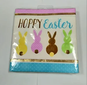 Easter Party Decoration Paper Napkins with Cute Prints for Earth Day & Christmas