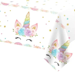 Easter Party Unicorn Tablecloth for Kids’ Decorations