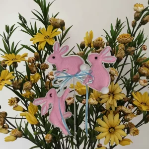 Easter Pink Decoration Rabbit Flower Arrangement Home Decoration Festival Decoration