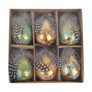 Easter Plastic Eggs Set Centerpiece Decoration Tabletop for Easter Home Holiday
