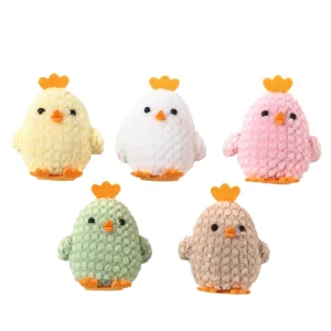 Easter Three dimensional Colorful Chick Pendant New Spring Festival Decorative Plush Pendant Home Decor