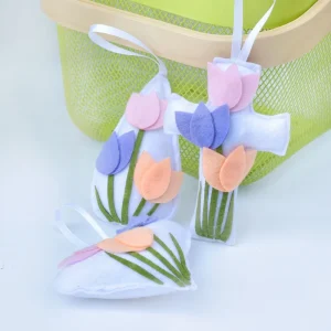 Easter Tulip Cotton filled Hanging Decoration European and American Home Party Decor Easter Small Hanging Ornament