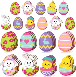 Easter Wooden Ornament Wall Hanging Decoration New Style Design for Easter Usage