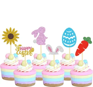 Easter egg cake decoration Easter cake decoration Rabbit ear cake decoration