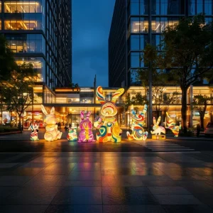 Easter kid friendly festival lanterns activity decor for children parks supermarkets & leisure farms