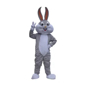 Echo for Mascot Bunny Plush Spandex Kids Costume Fancy Dress for Halloween Cosplay Party Performance Unisex Custom Size