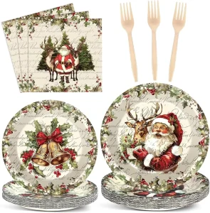 Eco Conscious Disposable Tableware Disposable Cake Servers Cups Plates for Retirement Do with Waterproof Tablecloth