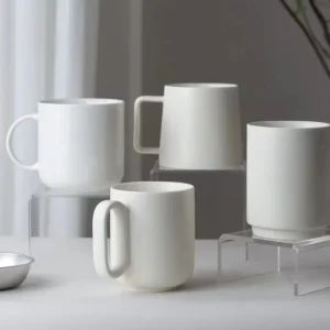 Eco Friendly Bone China Coffee Mug Food Safe Porcelain Cup Tableware Party Modern