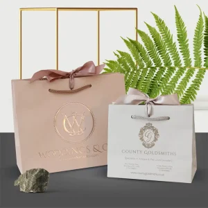 Eco Friendly Classic Recyclable Paper Bag with Handles for Wedding and Candle Gifts Sturdy Construction for Daily Use