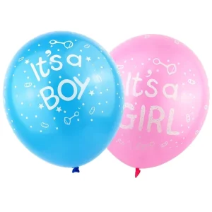 Eco Friendly Custom Logo Print 12inch Latex Balloons Biodegradable It’s a Boy Girl Personalized for Gender Reveal Birthday Party