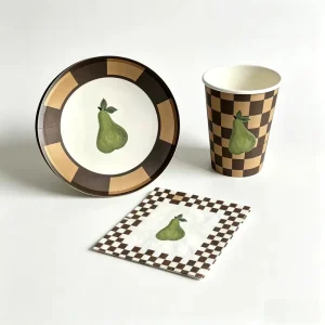 Eco Friendly Disposable Paper Tableware Sets for Camping Party & Festival Use with All Accessories