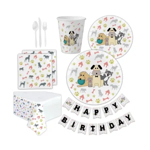 Eco Friendly Disposable Tableware Cake Plates Cups for Baby Birthday with Napkin and Other