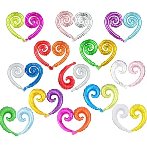Eco-Friendly Double Spiral Curl Single Curl Decorative Aluminum Foil Balloons Birthday Party Decorations