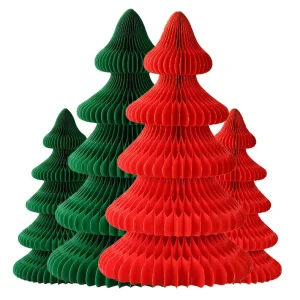Eco Friendly Honeycomb Paper Christmas Tree Ornaments Christmas Tree Baubles Xmas Decorations