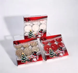 Eco Friendly Non Toxic Aromatherapy Tea Light Candles for Christmas Valentine’s Day Diwali Holiday