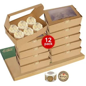 Eco Friendly Postal Cake Box Packaging Luxury Wedding Christmas Gift Cupcake Boxes
