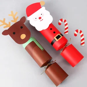 Eco Friendly Reusable Christmas Gift Box Set Creative Designs Premium Candy Packaging Surprise Eve Present Tree Decor Festive