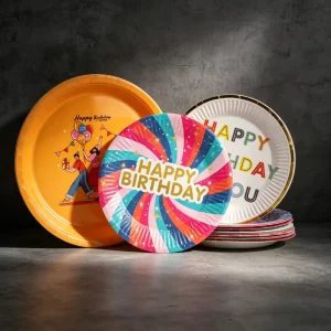 Eco Packaging Sturdy Construction Sustainable Restaurant Catering Dinner Lunch Direct Supply Paper Plate
