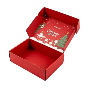 Eco friendly Cardboard Holiday Gift Wrapping Box with Custom Logo for Promotional Events