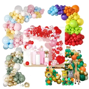 Eco-friendly Party Balloons Garland Arch Kit Sets with Colors Latex Balloon for Christmas Graduation