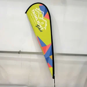 Economical Premium Digital Printed Knife Teardrop Shape Sailing Pennant for Outdoor Festivals