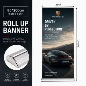 Economy Aluminum Alloy Roll Up Banner Stand Outdoor Festival Event Street Marketing Advertising Dispaly Rack