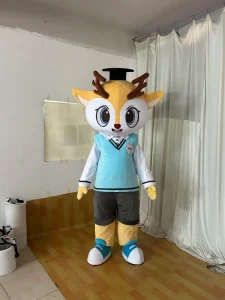 Efun MOQ 1 PC Custom Reindeer Mascot Costume Adult Size Cartoon Animal Model Mascot Costume for Sale