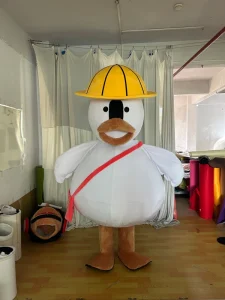 Efun MOQ 1 PC Custom White Duck Mascot Costume Adult Size Cartoon Duck Mascot Costume for Sale