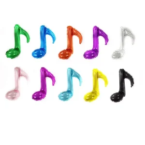 Eighth Note Aluminum Foil Balloon Single Note Cartoon Balloon for Birthday Party Decorations Kids’ Toys