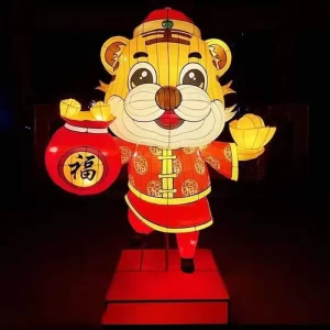 Electric Chinese Festival Decorations c Animal Lanterns Wire Lamp Tiger Shape Lanterns Christmas Motif Lights