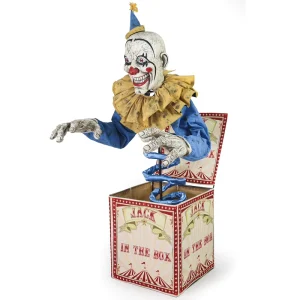 Electric Sound-Activated Animated Clown Halloween Outdoor Decoration Display