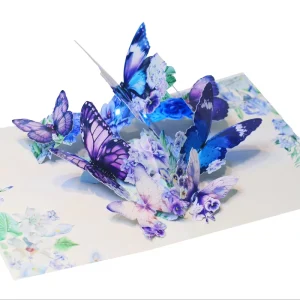 Elegant Angel Music Cross Offset Printed 3D Pop up Card With Cake Design And Envelope