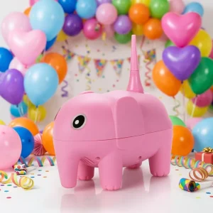 Elephant Shape Balloon Pump Portable Air Inflator Blower Machine Single Nozzle for Birthday Wedding Party Balloon Decoration