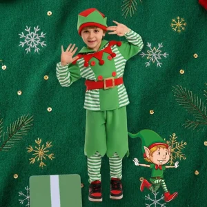 Elf Character Costumes for School Performance Christmas Outfit for Children