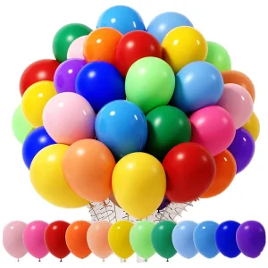 Environmentally Eco Friendly Celebration Decoration 12Inch Helium Rainbow Colorful Multi Color Latex Balloon Deco Ballon