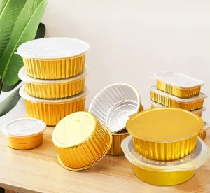 Environmentally Friendly Aluminum Foil Tableware Wrinkle free Aluminum Foil Lunch Boxes Baking Tableware