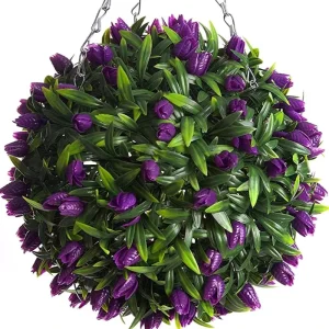 Environmentally Friendly Artificial Flower Topiary Balls Hanging Artificial Grass Ball for Home Wedding Decoration