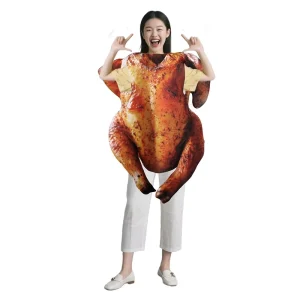 Europe United States Cross Border Polyester Cosplay Costume Performance Clothing for Adults Unisex Thanksgiving Roast Chicken