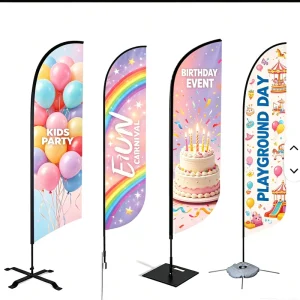 European Beach Blade Flag Banner for Summer Festival Events