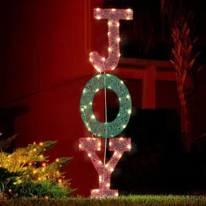 Event Lighting Festival Decor 3D JOY Sculpture High Bright LED Lights Outdoor