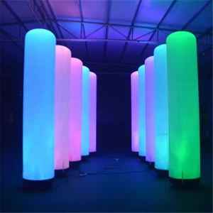 Event Party LED Lighting Inflatable Pillar Inflatable Column Inflatable Light Tower For Decoration